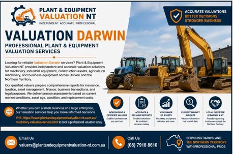 Sydney, Real Estate, Valuation Darwin &ndash; Professional Plant & Equipment Valuation Services