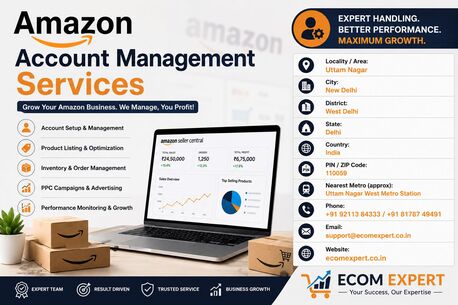 New Delhi, Marketing, Amazon Account Management Services To Grow Your Sales