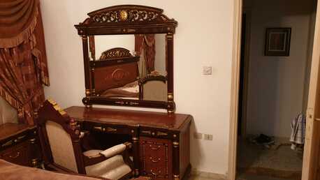 Al Aziziyah, Furniture, SAR 1800,  SAR 1800, NEAR AND CLEAN COMPLETE WOODEN BEDROOM FURNITURE SET AVAILABLE WITH 3 DOOR WARDR