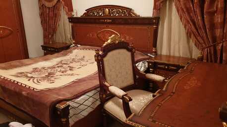 Al Aziziyah, Furniture, SAR 1800,  SAR 1800, NEAR AND CLEAN COMPLETE WOODEN BEDROOM FURNITURE SET AVAILABLE WITH 3 DOOR WARDR
