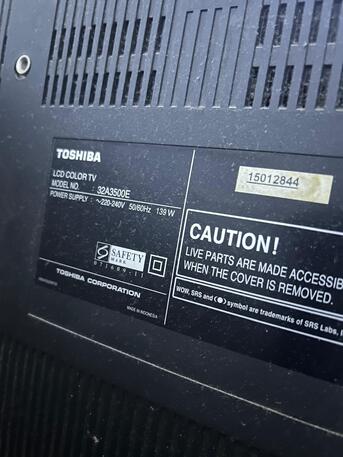 Manama, Appliances, BHD 12,  TV 32in LCD (not Smart) Toshiba REGZA