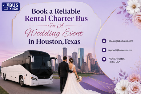 Houston, Travel, Book A Reliable Rental Charter Bus For A Wedding Event In Houston,Texas