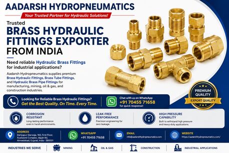 Ahmedabad, Wholesale Products, Trusted Brass Hydraulic Fittings Exporter From India - Aadarsh Hydropneumatics