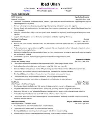 Riyadh, Job Seekers, Data Analyst