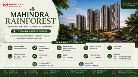 Mumbai, Real Estate, Mahindra Rainforest Bhandup &ndash; Premium Homes In Mumbai