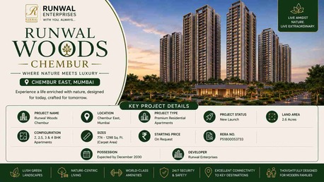 Mumbai, Real Estate, Runwal Woods Chembur &ndash; Premium Apartments In Mumbai