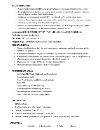 Riyadh, Job Seekers, QA-QC ENGINEER / CIVIL ENGINEER / 5 + YEARS OF EXPERIENCE