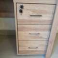 BHD 50, Solid Wood Desk With Black Chair And Drawers