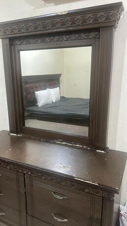 Al Khobar Al Shamalia, Furniture, SAR 500,  Bedset For Sale(bed Along With Tables And Cupboard)