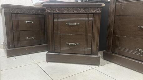 Al Khobar Al Shamalia, Furniture, SAR 500,  Bedset For Sale(bed Along With Tables And Cupboard)