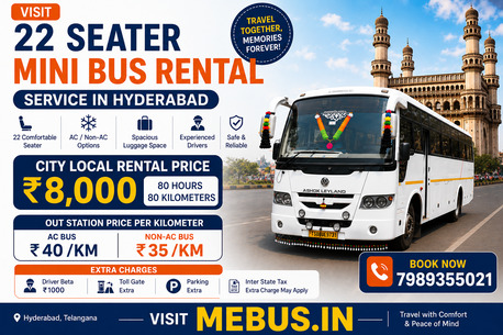 Hyderabad, Travel, Mini Bus Rental In Hyderabad