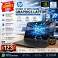 BHD 123,  HP Core I7 8th Generation Graphics Laptop NVidia 2GB GPU 15.6