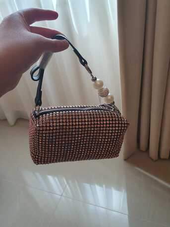 Saar, Clothing & Accessories, BHD 2,  Bessie Bedazzled Pink And Black Bag