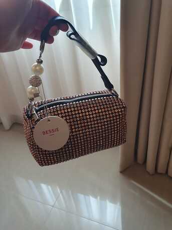Saar, Clothing & Accessories, BHD 2,  Bessie Bedazzled Pink And Black Bag
