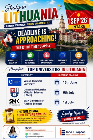 New Delhi, Education, Study In Lithuania Consultants
