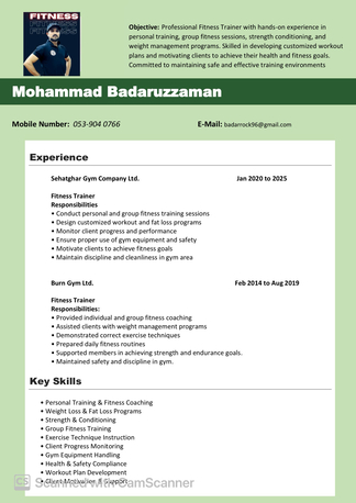 Jeddah, Job Seekers, Gym Trainer
