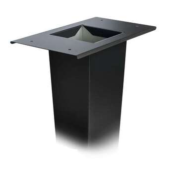 New York, Appliances, USD 249,  SPA-P002BLK Modern Black Mailbox Post Kit With SPA-B002AL Bracket &ndash; Spira Mailbox