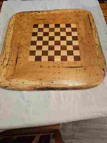 Washington DC, Toys & Games, USD 325,  Premium Handmade Chess Board | Solid Hickory Hardwood &ndash; Empty Barrel