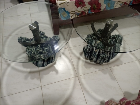 Dammam, Furniture, SAR 100,  Glass Tables And Rocking Chair For Sale