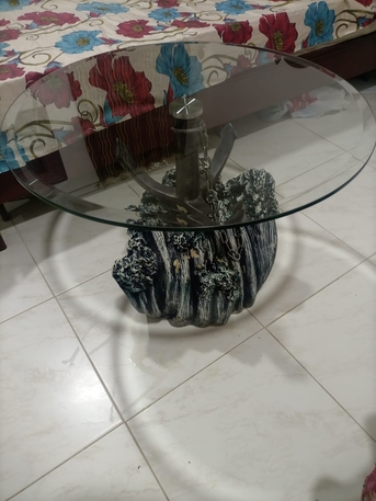 Dammam, Furniture, SAR 100,  Glass Tables And Rocking Chair For Sale