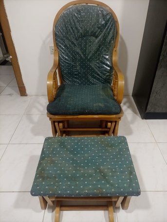 Dammam, Furniture, SAR 100,  Glass Tables And Rocking Chair For Sale