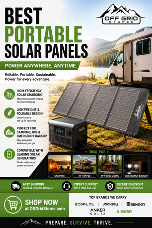 New York, Electronics, USD 319,  Best Portable Solar Panels &mdash; Shop Top Brands At Off Grid Stores