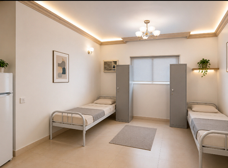 Al Malaz, Bedspace For Rent, SAR 650/month,  Bedspace Available In Malaz Next To Metro Statuon Ministry Of Defence Green Line
