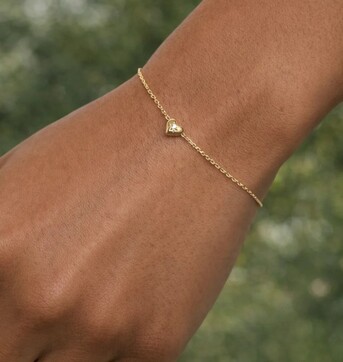 Sydney, Jewelry, Blooming Heart Bracelet In 9K & 14K Gold