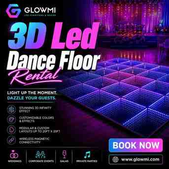 Toronto, Furniture, CAD 2850,  Looking For The Best 3D LED Dance Floor Rental To Make Your Event Unforgettable? | Glowmi