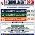 QA/QC Engineer, Inspector & Manager Certification Programs