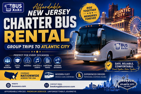 New York, Travel, Affordable New Jersey Charter Bus Rental | Group Trips To Atlantic City