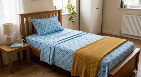 Mumbai, Household Items, INR 1499,  Single Bed Bedsheet Pure Cotton, Right Size, Soft From Night One