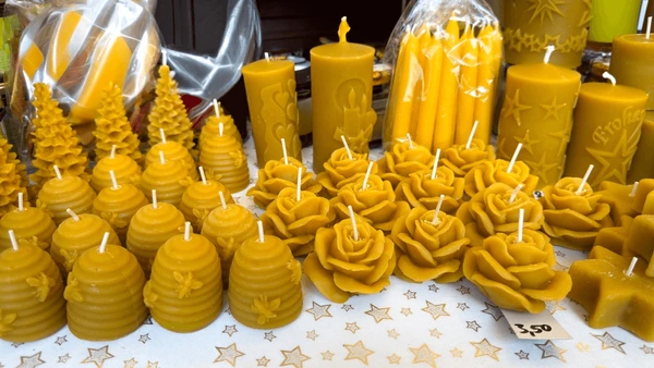 New York, Household, White Beeswax Candles