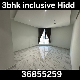 Hidd, Apartments, Flats, Houses & Villas, BHD 300/month,  3 BR,  Flat 3bhk New Hidd Inclusive Ewa With Limit