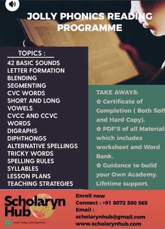 Riyadh, Lessons Wanted, JOLLY PHONICS