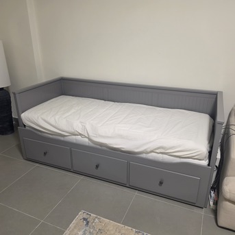 Jeddah, Furniture, SAR 1675,  Sofa Bed (Day Bed) Excellent From IKEA With 2 Mattresses