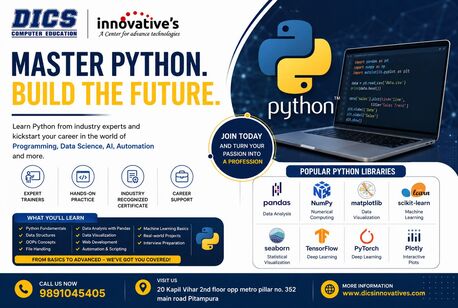 Rohini, Education, Best Python Institute In Pitampura | Python Training - DICS Innovatives