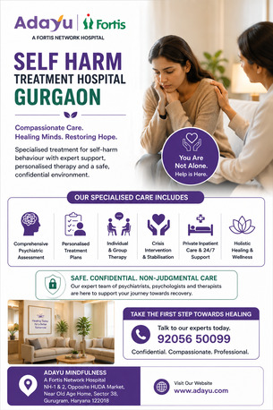 Gurugram, Health, Self Harm Treatment Hospital Gurgaon | Adayu Mindfulness