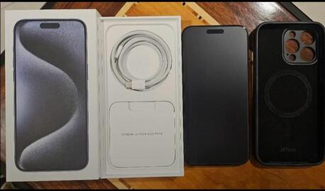 Khobar, Mobile Phones, SAR 3400,  IPhone 15 Pro Max Blue Titanium 256 GB