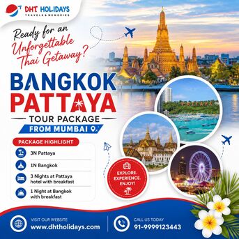 New Delhi, Travel, Bangkok Pattaya Tour Package From Mumbai - DHT Holidays