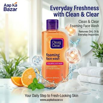 New Delhi, Household, Clean & Clear Foaming Face Wash For Fresh Skin