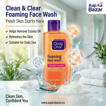 New Delhi, Household, Clean & Clear Foaming Face Wash