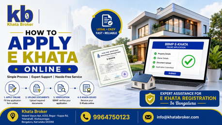 Bangalore, Real Estate, How To Apply E Khata Online: Simple Process For Property Owners