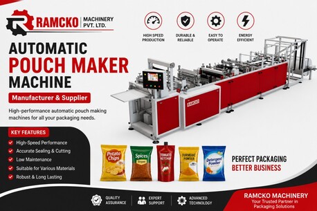 Indore, Industrial Machinery, Automatic Pouch Maker Machine Manufacturer &ndash; Ramcko Machinery