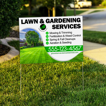 Dallas, Printing, Weather-Resistant Fast Yard Signs For Outdoor Advertising