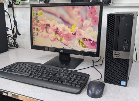 Manama, Computers, BHD 78,  Dell Core I7 PC RAM 8GB SSD 256GB M.2 19" Monitor Win 11 Pro & Office 2024 Ready To Use
