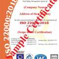 Professional ISO 22000 Certification Services For Food Businesses