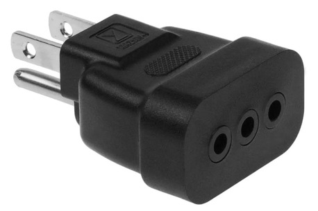 New York, Electronics, USD 3,  Buy Italy To USA NEMA 5-15P Power Plug Adapter | SF Cable