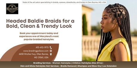 New York, Beautician, Headed Baldie Braids For A Bold, Clean & Trendy Look