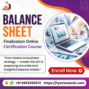 New Delhi, Lessons Offered, Learn Balance Sheet Finalization Online &ndash; Certified Course